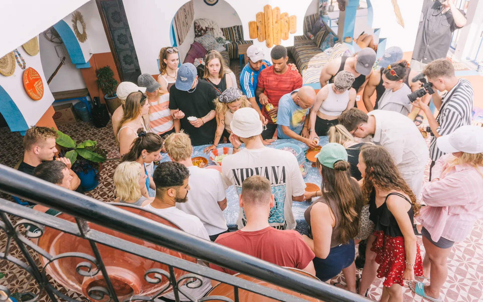 Community gathering at Zenno Taghazout