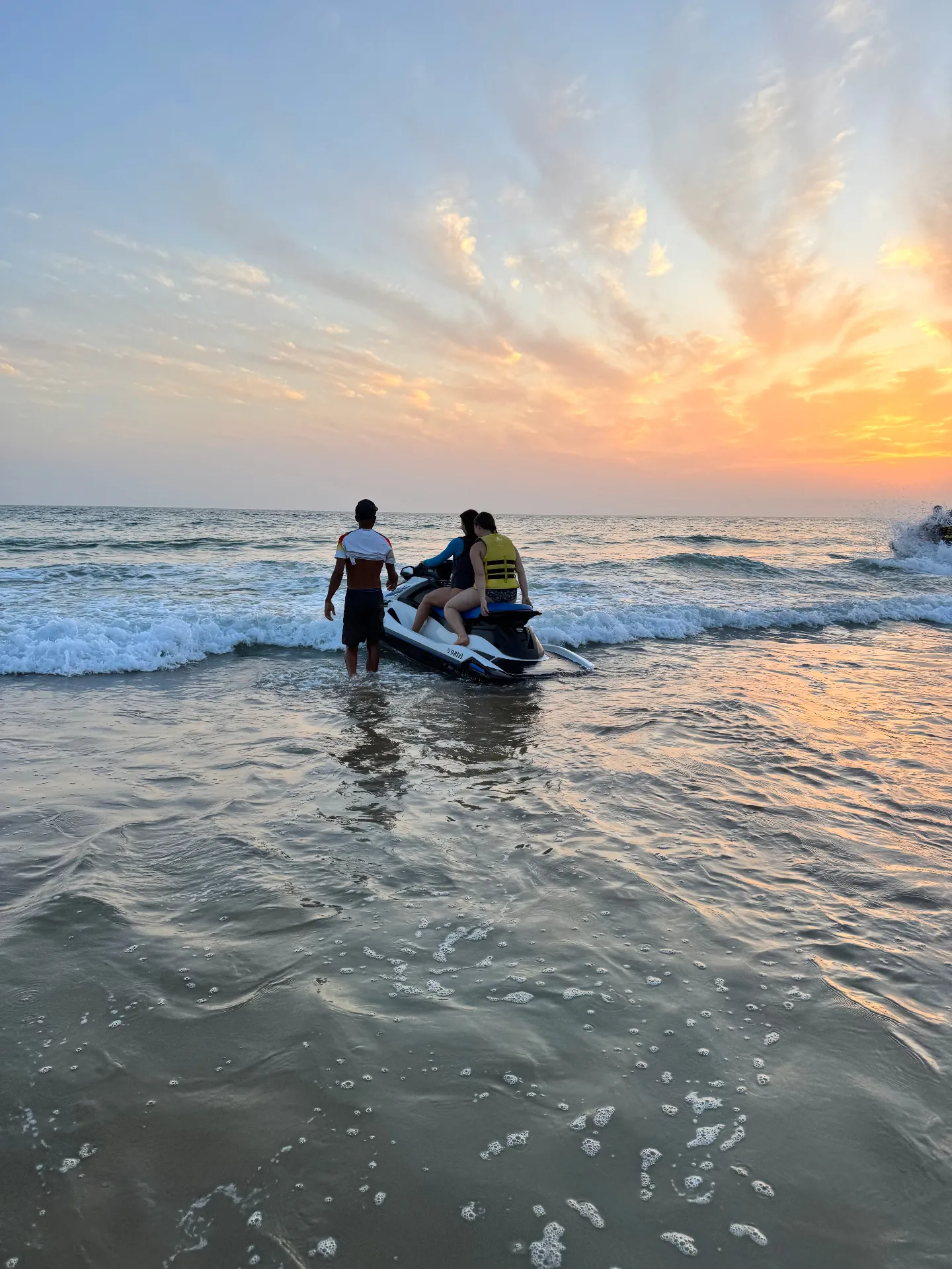 Jetski sunset at Tamraght beach