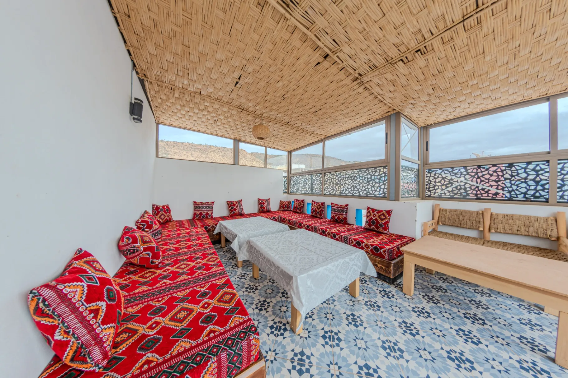 Moroccan lounge area